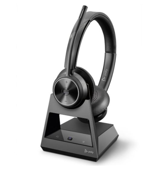 Poly Savi S7320 Office, Over-The-Head Stereo Headset, DECT