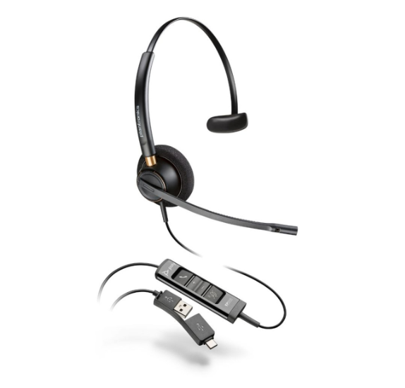 Poly EncorePro EP515-M USB-A y USB-C monoaural, certificado por Teams