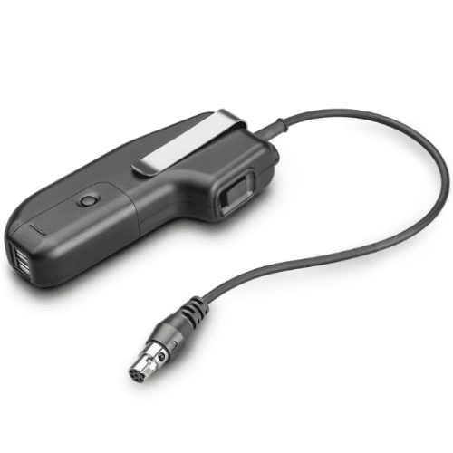 Unidad pulsar para hablar Poly CA22CD-DC con batería de doble canal