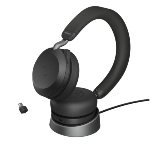 Jabra Evolve2 75, Wireless Headset, Link380C, UC Stereo, With Charging