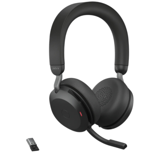 Jabra Evolve2 75, Wireless Headset, Link380A, UC Stereo - MPN: 27599-9