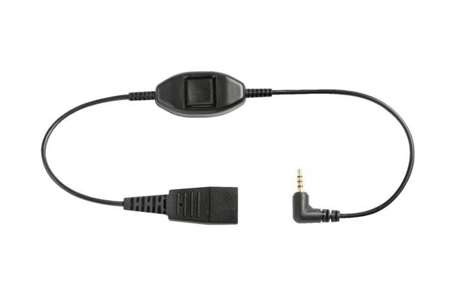 Jabra Cord QD to 2.5mm Jack with Push-to-Talk - MPN: 8800-00-55