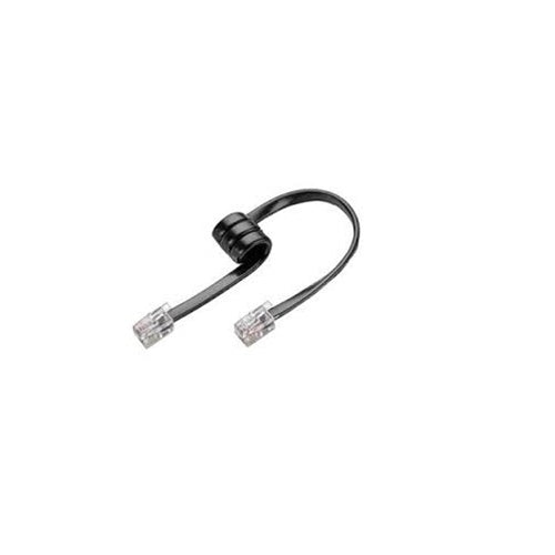 Cable Poly/Plantronics, conector corto, espiral, conector modular (procesador de audio a teléfono), M22, Mx10