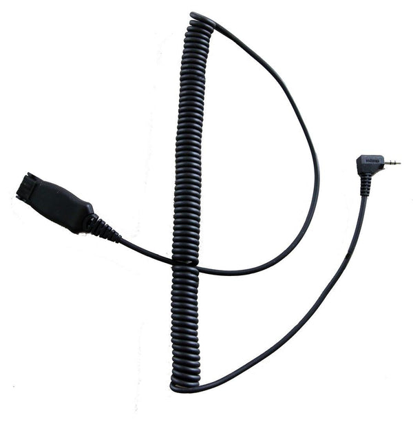 TruVoice Compatible QD to 3.5mm Bottom Cord - Coiled