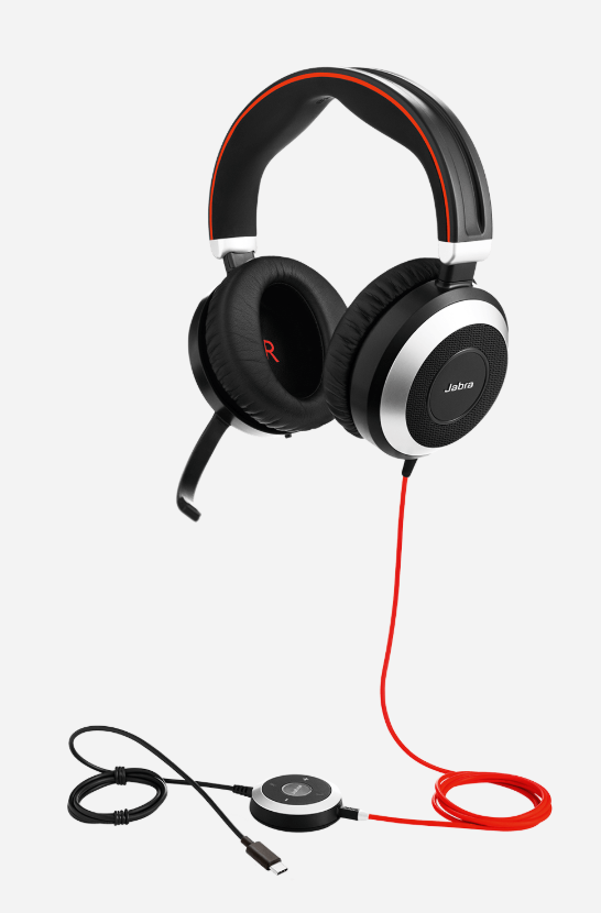 Auriculares estéreo USB-C Jabra Evolve 80 MS