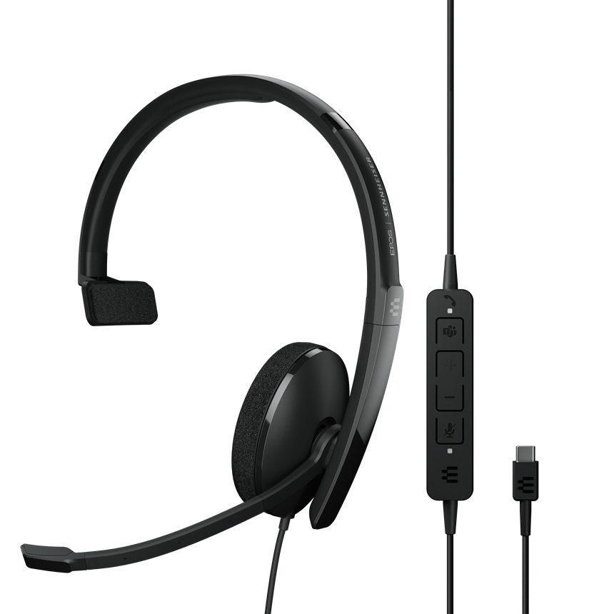 Auriculares EPOS ADAPT 130T USB-C II Mono con certificación Teams