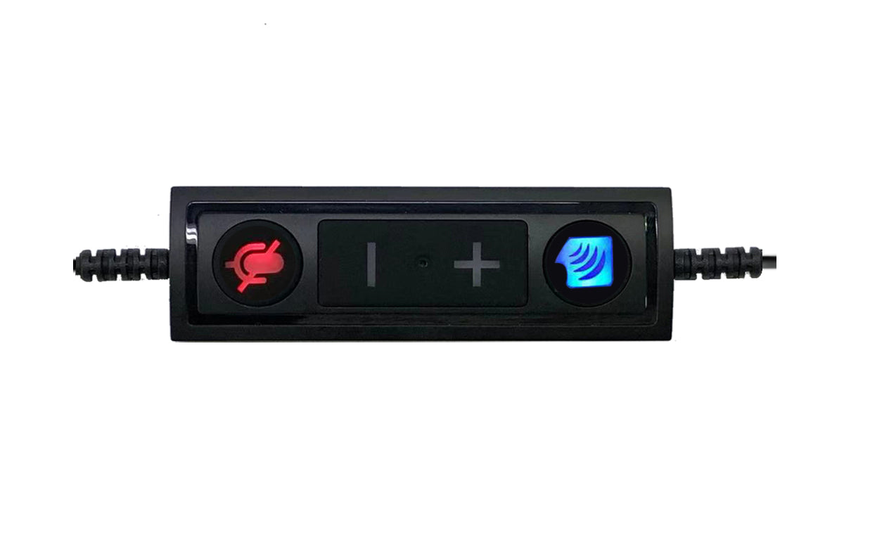 USB-C Adapter Cable (with volume control and mute) for TruVoice and Plantronics QD Headsets - MPN: T02000