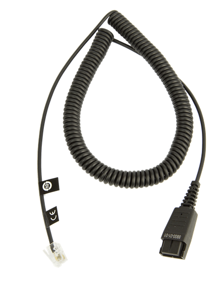 Jabra Cord - QD to Modular RJ Extension Coiled Cord - MPN: 8800-01-01