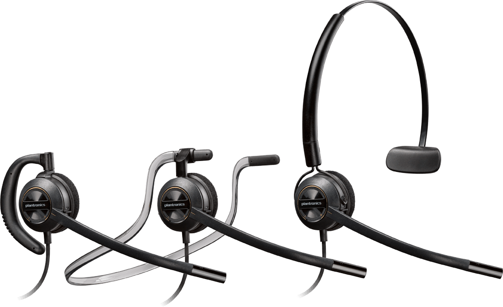 Poly Encore Pro HW540 Monaural Noise Cancelling 3-in-1 Convertible Hea Poly Encore Pro HW540 Monaural Noise Cancelling 3-in-1 Convertible Hea