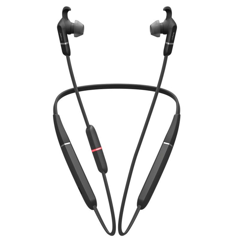 Jabra Evolve 65e Bluetooth True Wireless Headset With Link 370 UC Black (This item is non-refundable and cannot be returned)