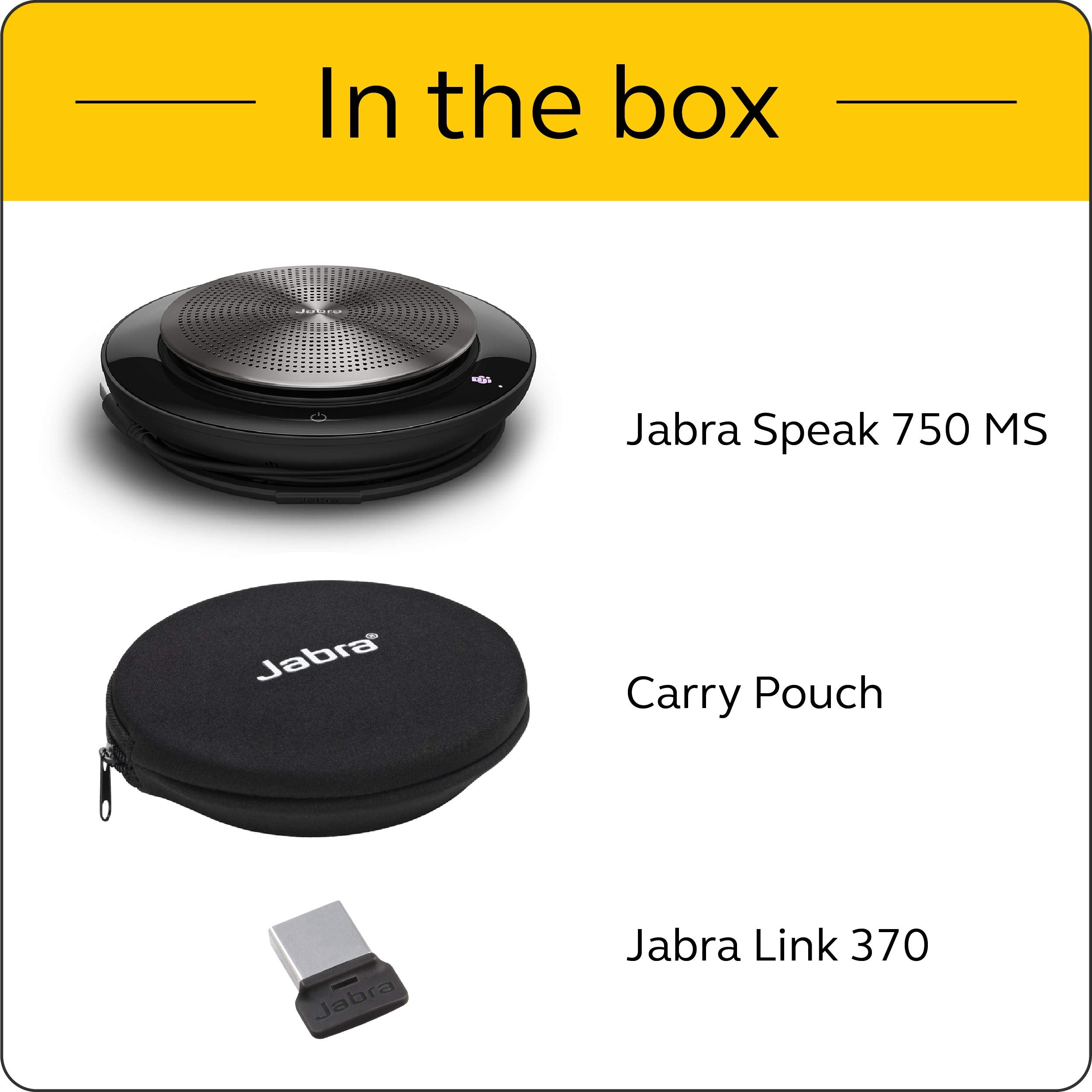 Jabra Speak 750 MS Teams USB/BT y adaptador Link 370