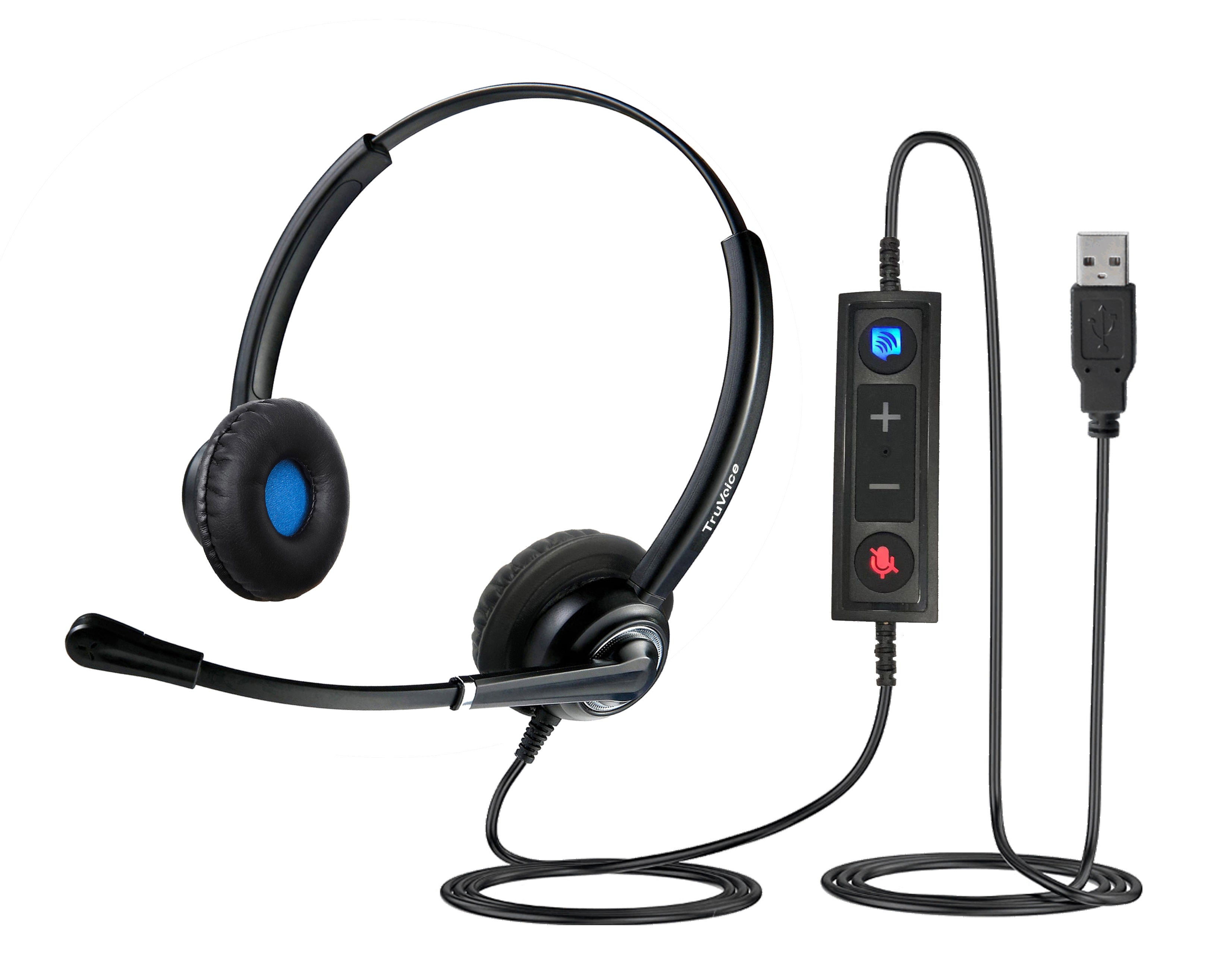 Auriculares USB de doble oreja VoicePro 20 UC con control de llamadas