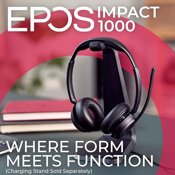 EPOS IMPACT 1061T Duo BT USB-A UC Headset with charging stand - Teams