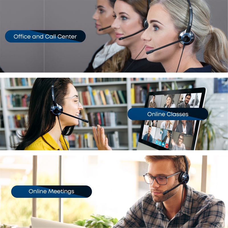 TruVoice HD-500 Single Ear Noise Canceling Headset Including QD Cable for Cisco IP Phones