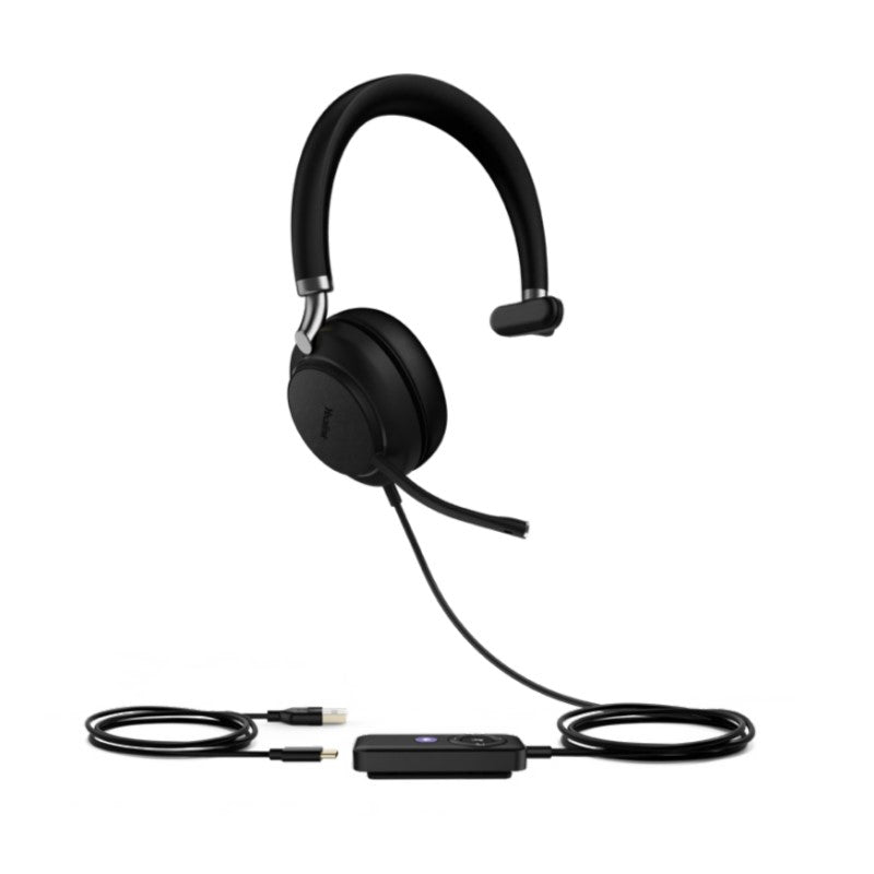 Yealink UH38 UC Mono USB-A and Bluetooth Headset Without Battery