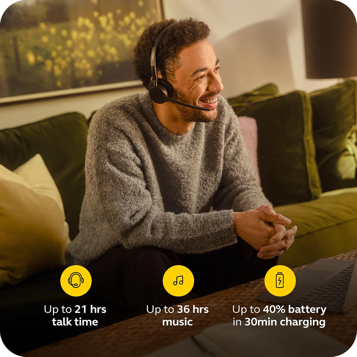 Jabra Evolve3 45 Mono UC Headset USB-C - MPN: 34599-889-899