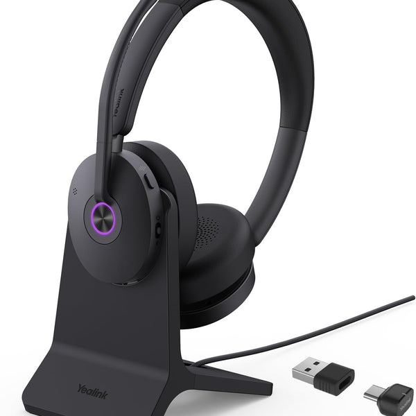 Yealink BH74 Duo Teams Headset With ANC and Charging Stand (USB-A/C) -