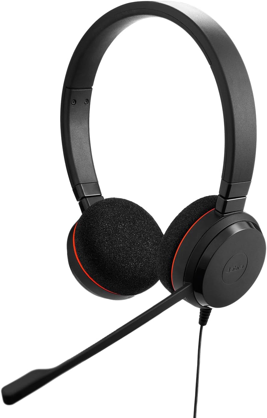 Jabra Evolve 20 Duo USB-A and USB-C Headset UC 4999-829-289-01