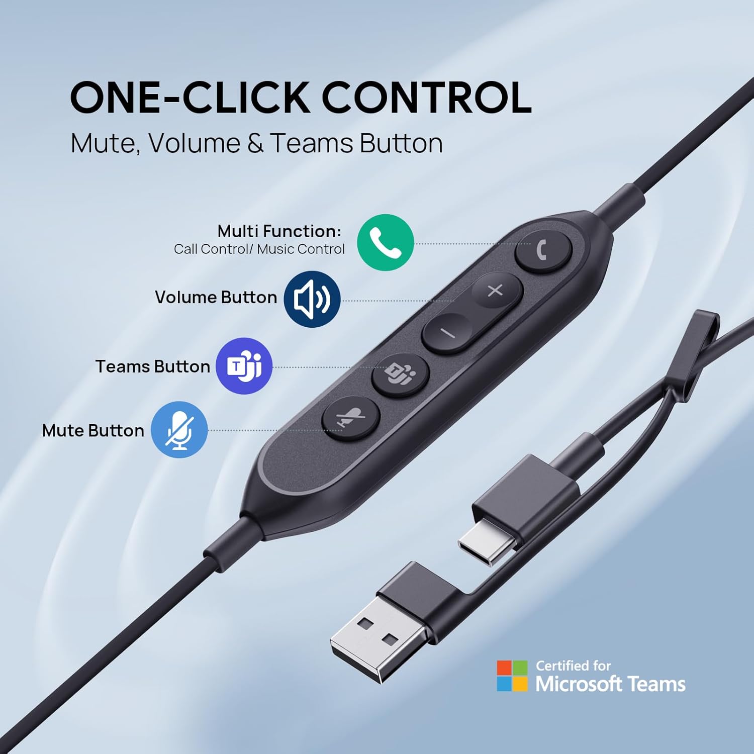 Yealink UH46 Dual UC USB-A/C Headset - MPN: 1308183