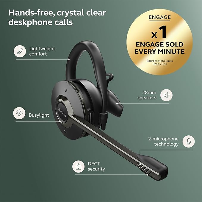 Jabra Engage 45 SE Convertible Wireless DECT Headset