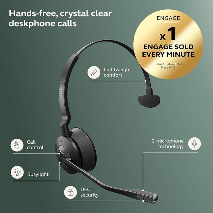 Jabra Engage 45 SE Mono Wireless DECT Headset