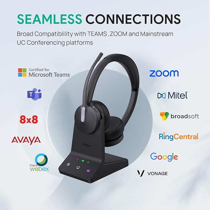 Yealink WH64 Duo DECT / Bluetooth UC Wireless Headset