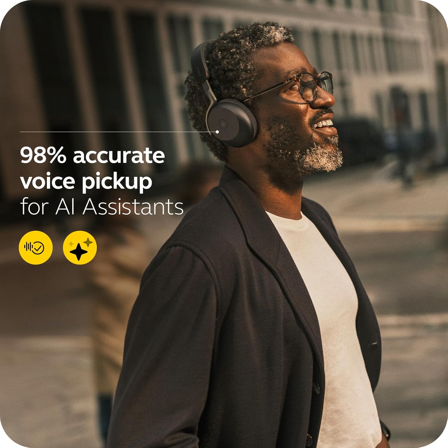Jabra Evolve3 75 MS Black Wireless Headset with Link390c - MPN: 37599-