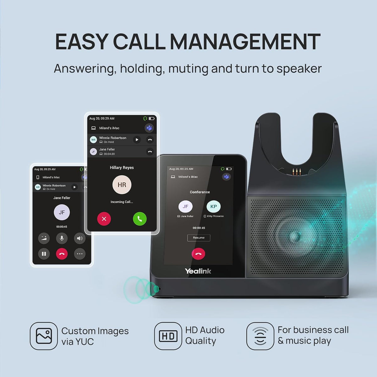 Yealink WH68 Dual workstation ANC DECT & Bluetooth Wireless Headset MPN 1208738