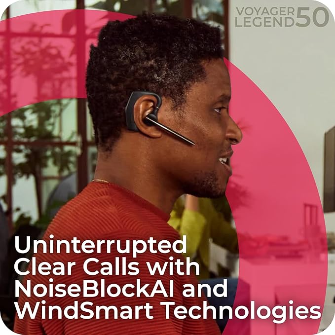 Poly Voyager 50-M Bluetooth Teams Headset With BT700 (AJ8V4AA#AC3)