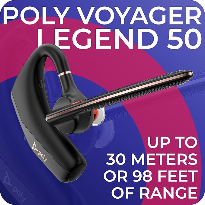 Poly Voyager 50-M Bluetooth Teams Headset With BT700 (AJ8V4AA#AC3)