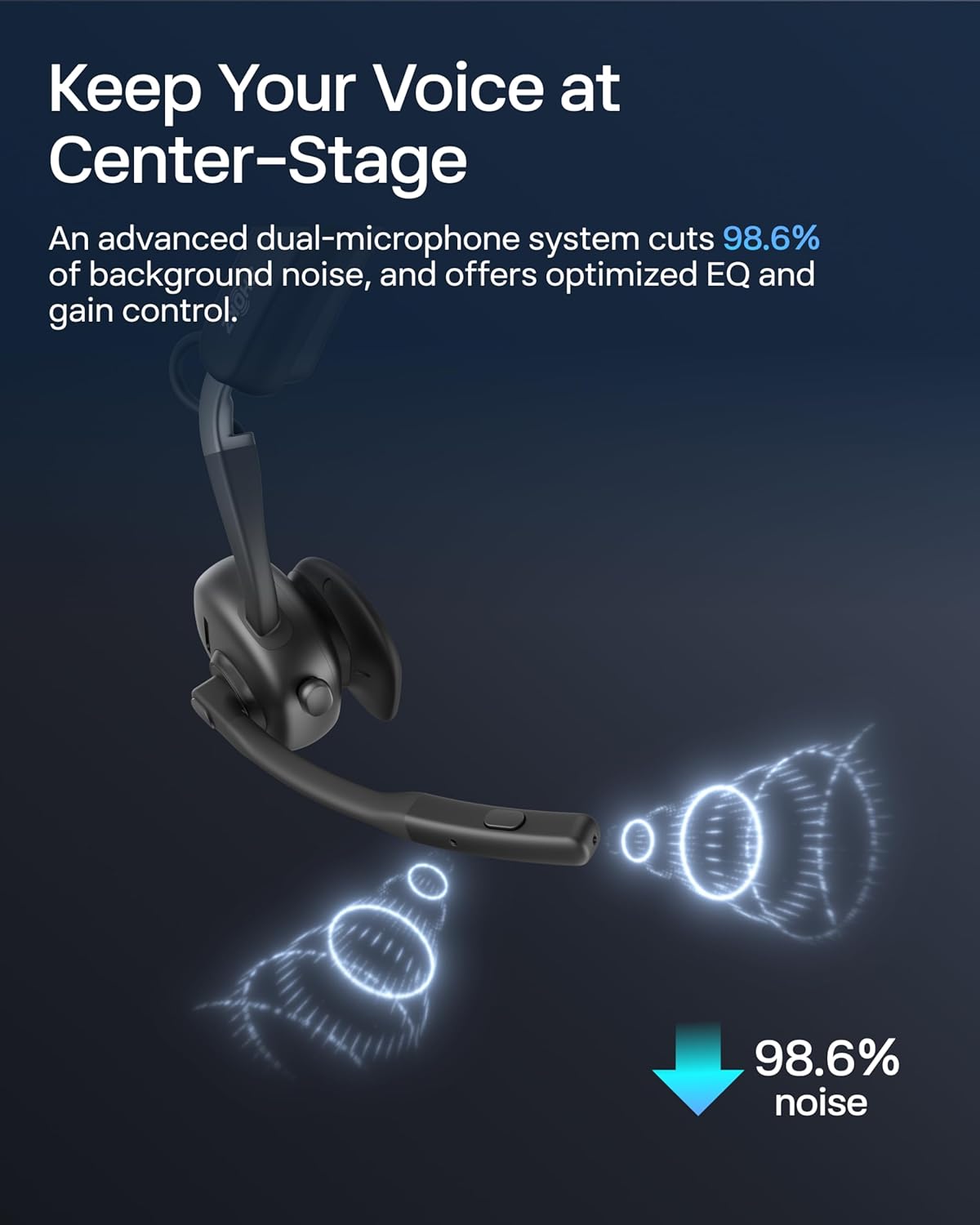 Shokz OpenMeet UC Stereo Bone Conduction Headset - MPN: C610-AN-BK-US-326-TB1