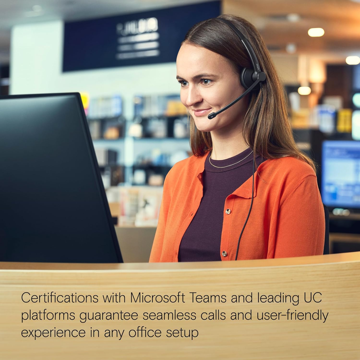 EPOS IMPACT 100 Stereo USB Headset UC, USB-C+A Connectivity : MPN: 1001420