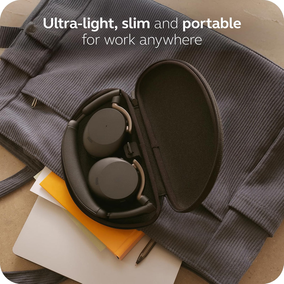 Jabra Evolve3 65 Stereo Flex MS Wireless Headset with Charge Stand (USB-A) - MPN: 36699-999-989