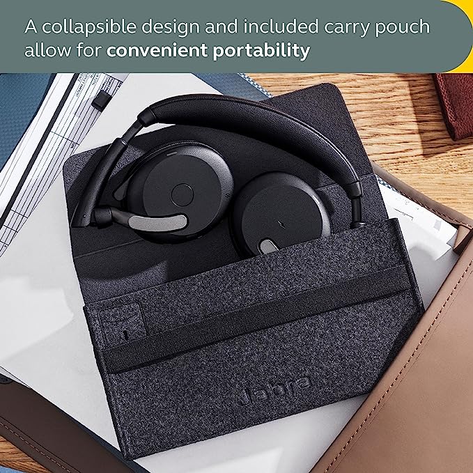Jabra Evolve2 65 Flex Wireless Stereo Headset With charging Stand USB-