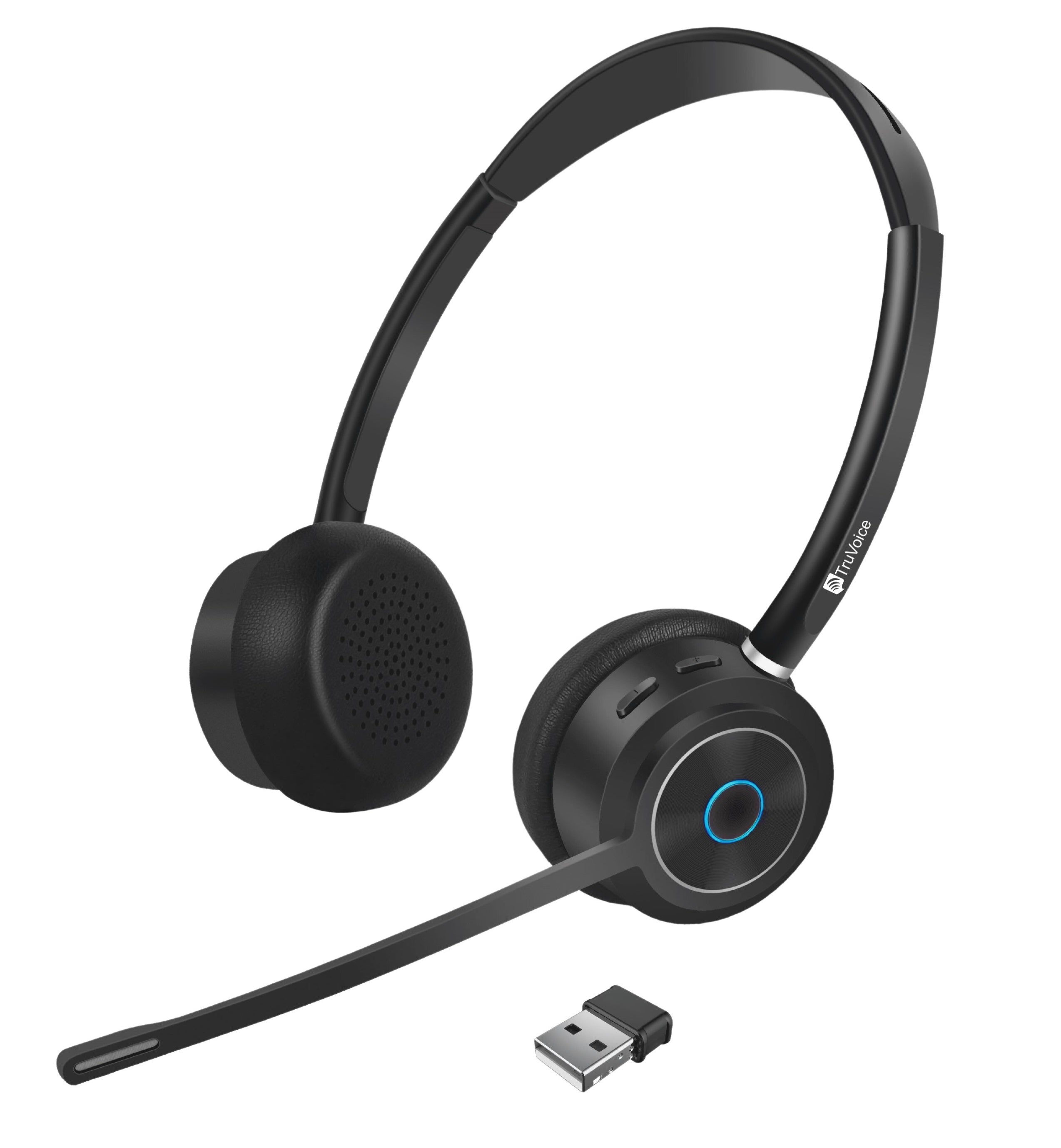 TruVoice BT85 Bluetooth Wireless Headset With USB Dongle