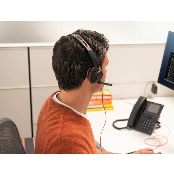 Poly Blackwire 5210 USB-A/C Monaural Headset With 3.5mm Connectivity MPN: 8X230AA