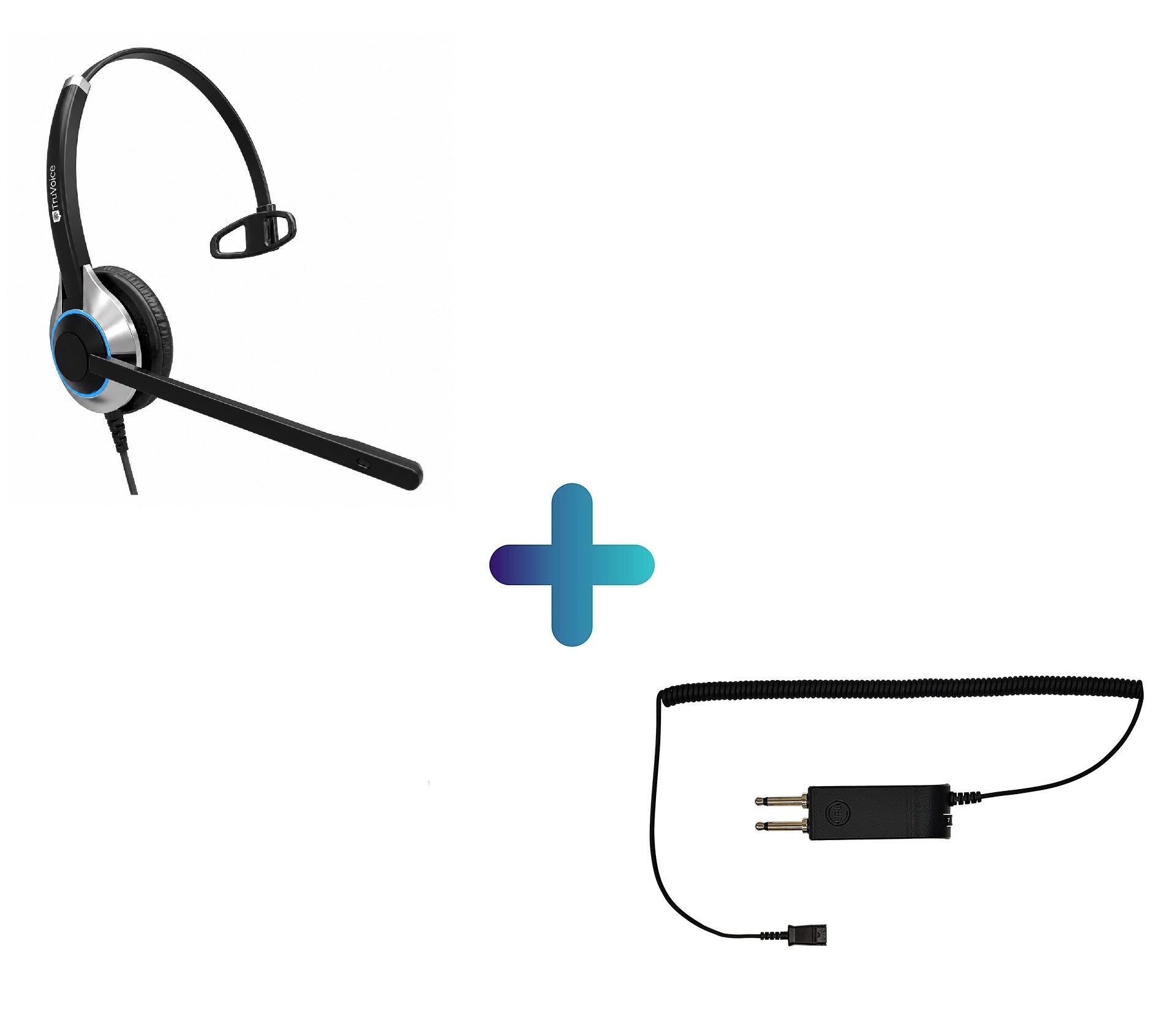TruVoice JPL BL22+ Amplifier and HD500 Headset Bundle
