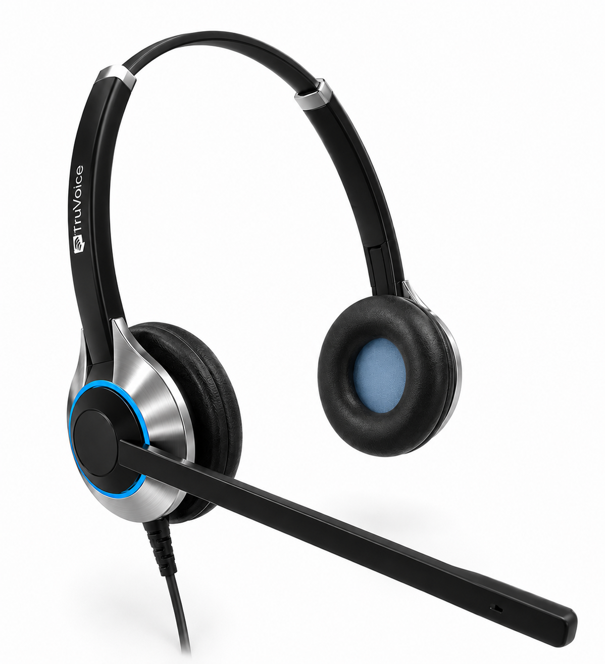 TruVoice HD-550 Double Ear Headset with Noise Canceling Microphone and HD Speakers - MPN: T00142