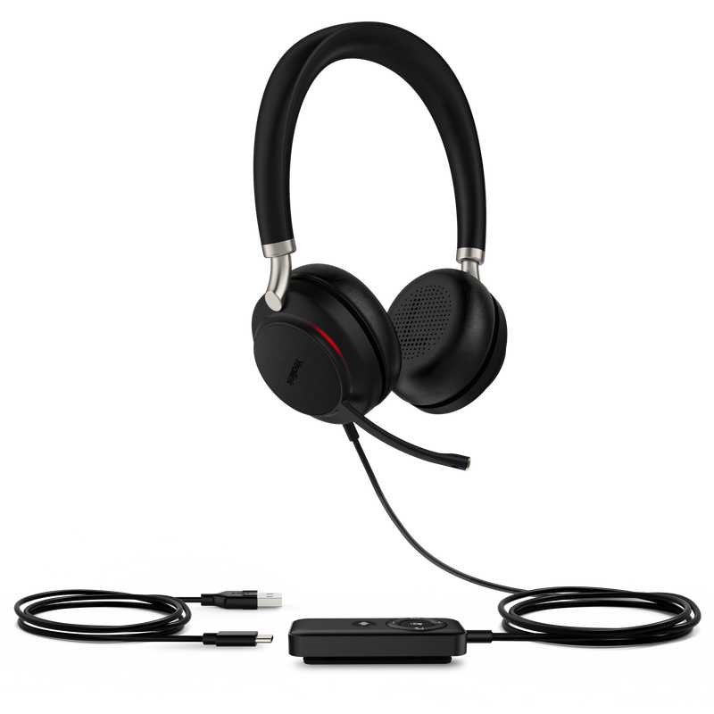 Yealink UH38 Teams Dual USB-C and Bluetooth Headset With Battery
