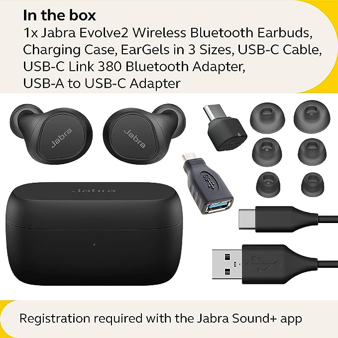 Jabra Evolve2 Buds USB-C (MS)