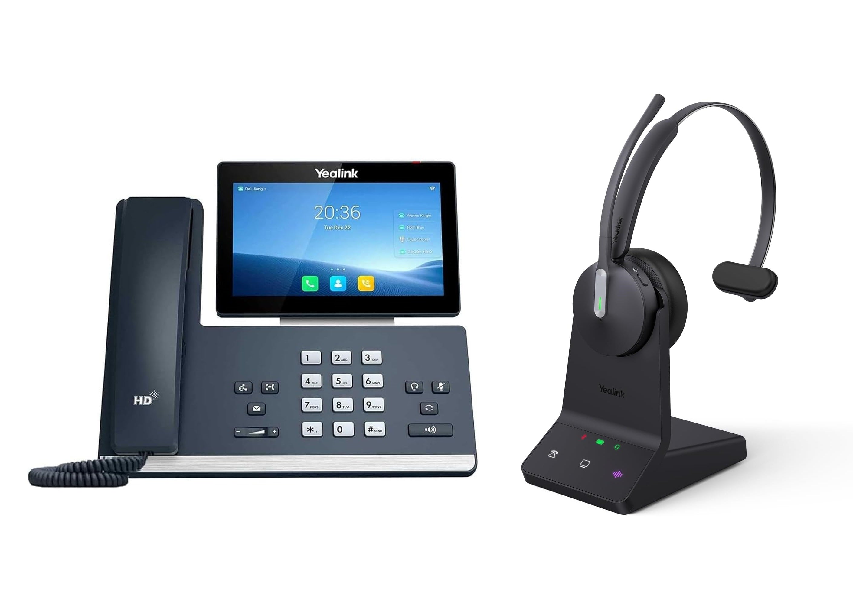 Yealink T58W Phone and WH64 Mono Dect Wireless Bundle