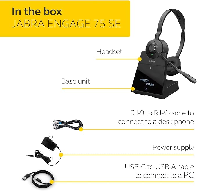 Jabra Engage 75 SE Stereo Wireless Headset