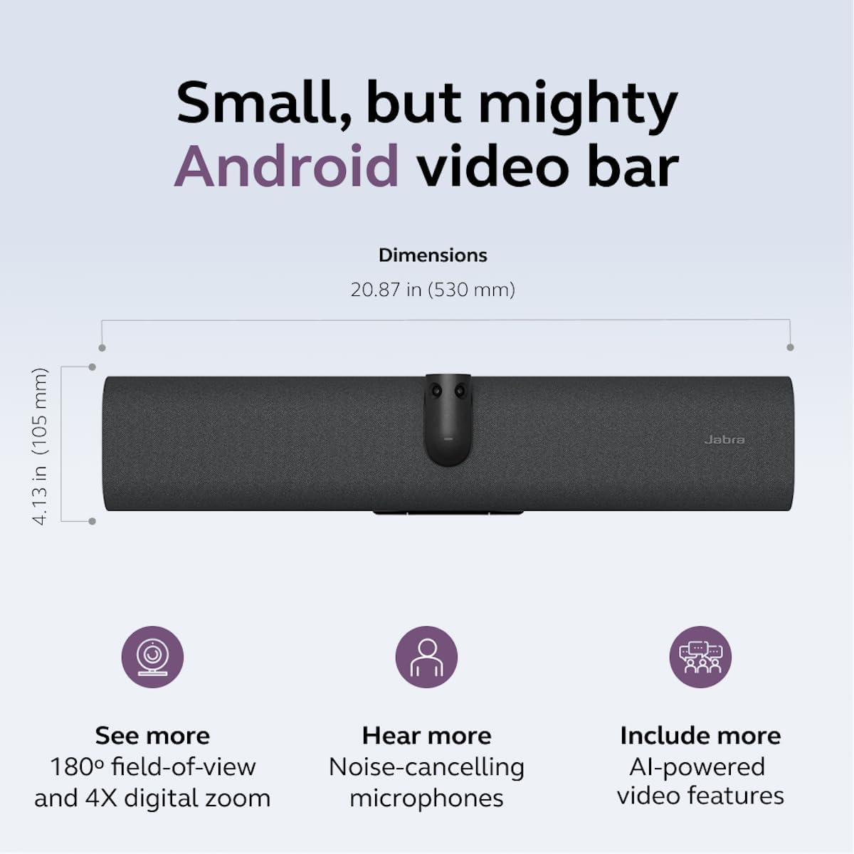 Jabra Panacast 40 UC VBS Video Bar System - MPN: 8720-232