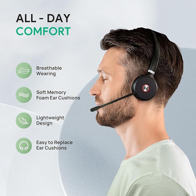 Yealink WH62 Dual DECT Wireless Headset - Microsoft Teams Certified