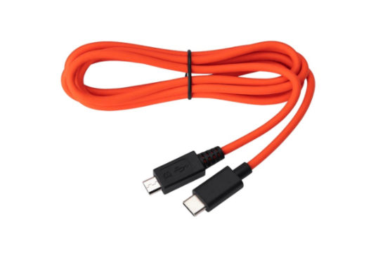 Jabra USB-C To Micro-USB Cable, 1.5m Length, Tangerine Color. Suitable For Use With Jabra Engage 65, Jabra Engage 75 And Jabra Evolve USB Wireless Headsets.