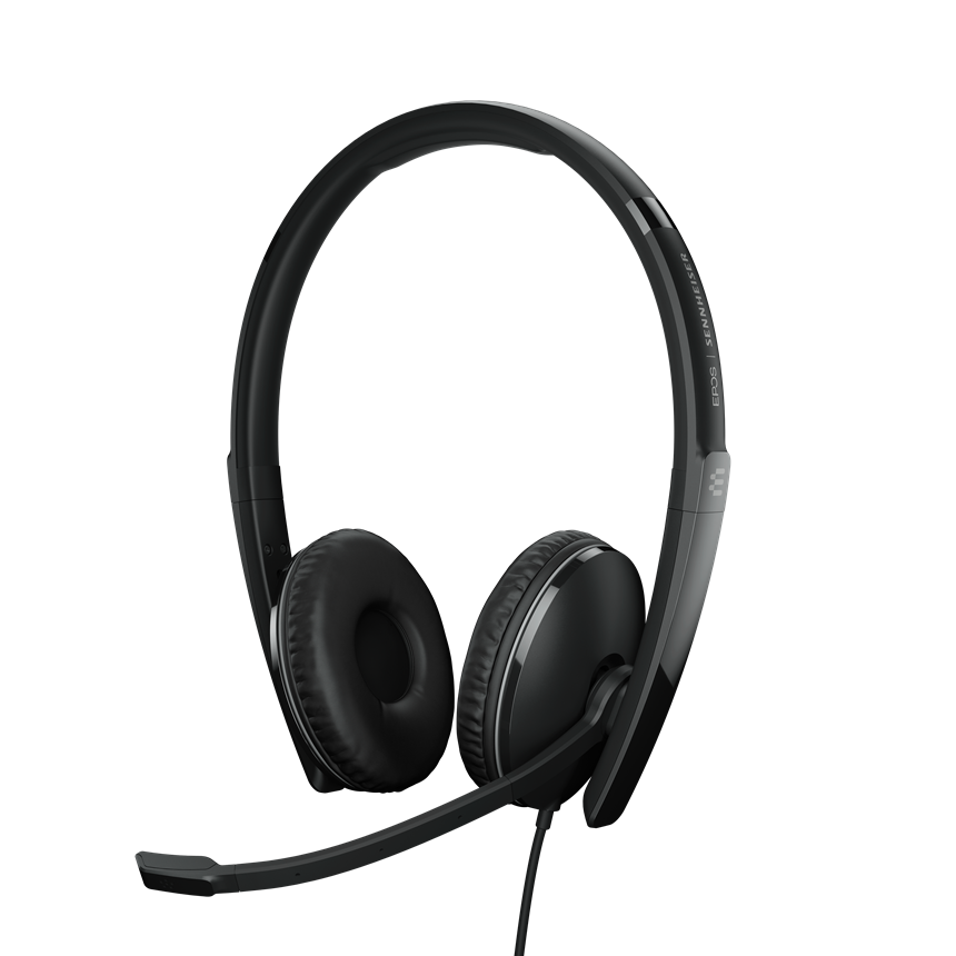 EPOS Adapt 160 USB-C II On-Ear Double Sided USB-C Headset With In-Line Call Control And Foam Earpads