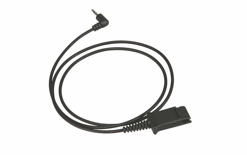 Plantronics Compatible QD to 2.5mm Plug Bottom cord - Straight
