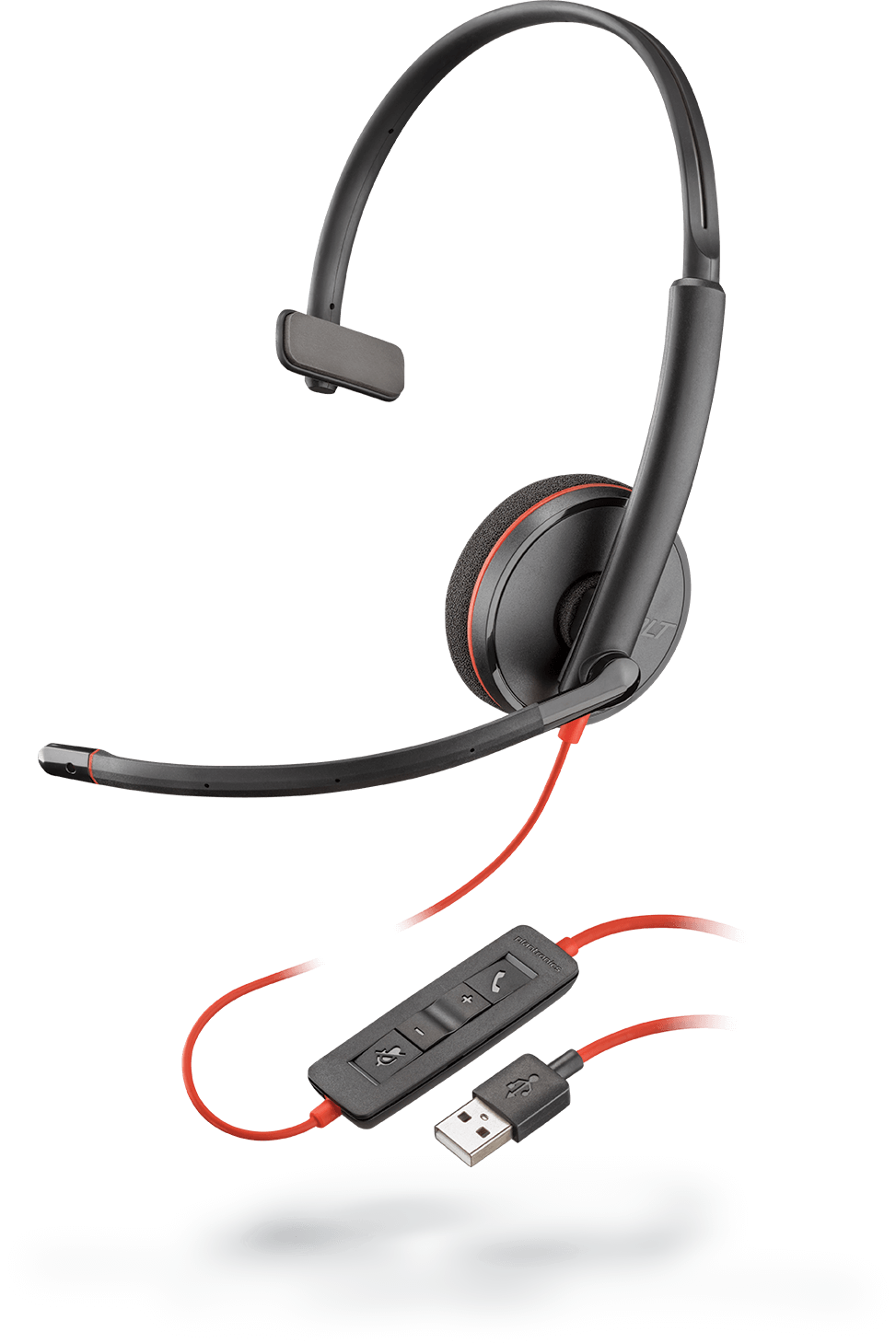 Poly Blackwire C3210 USB-A Monaural Headset