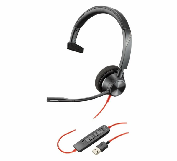 Poly Blackwire 3310-M USB-A Mono Headset