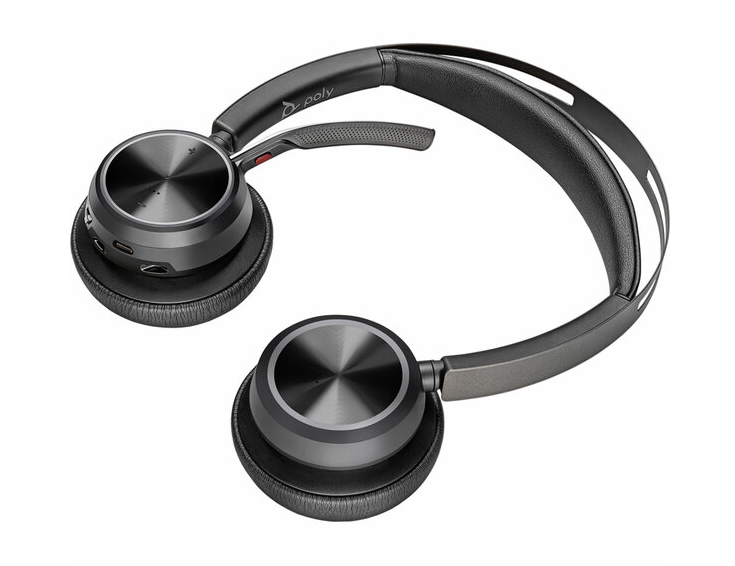 Poly Voyager Focus 2 UC, Stereo Bluetooth Headset with Charge Stand, USB-A for Microsoft Teams